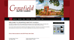 Desktop Screenshot of crowfieldbaptist.com